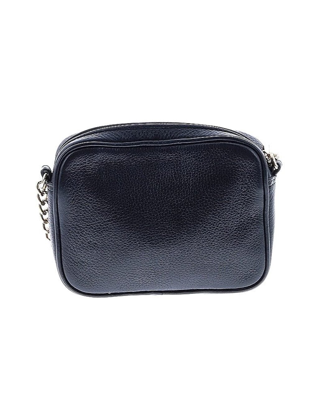 Michael Michael Kors Micro Crossbody Bag – Black Leather w/ Gold Hardware - Picture 3 of 9